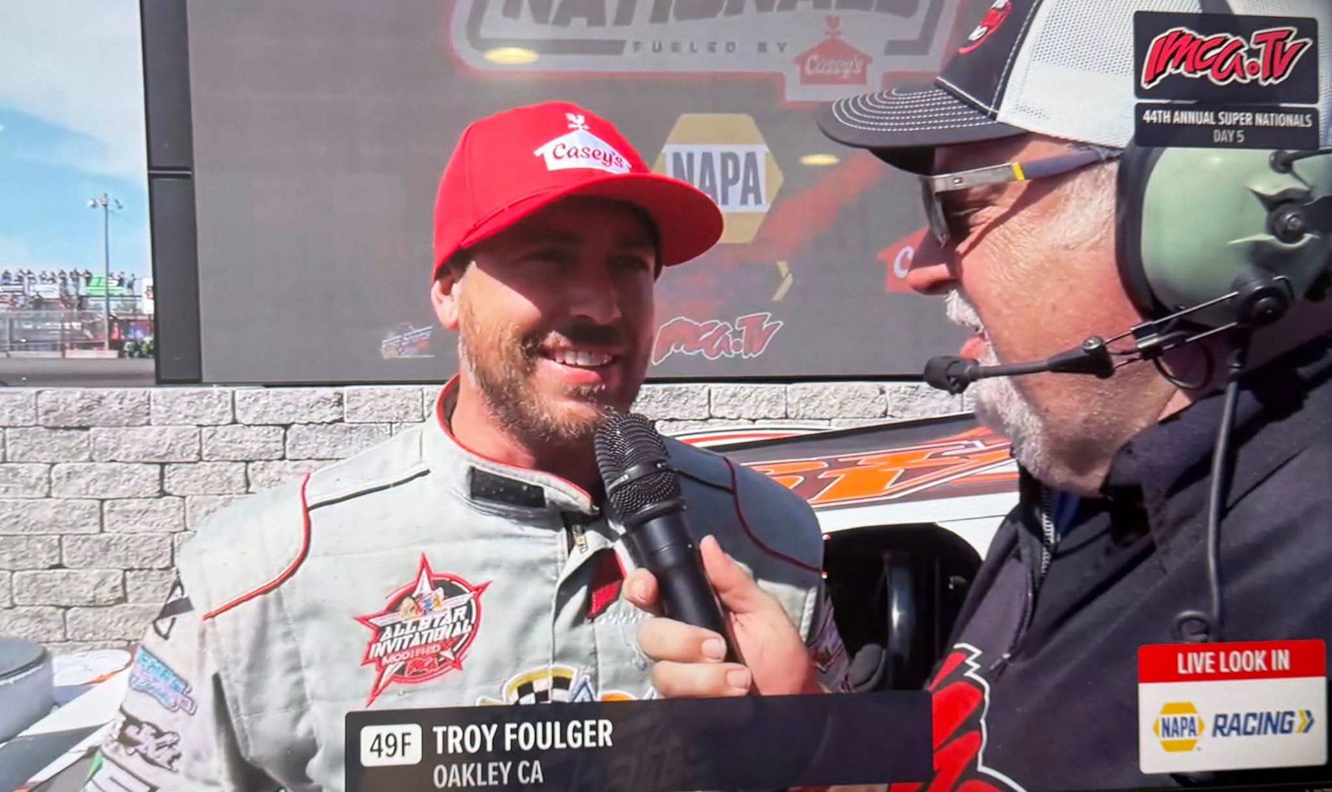 Troy Foulger interviewed live on IMCA.TV during the 44th Annual IMCA Super Nationals in Boone, Iowa